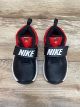 Nike Team Hustle Black University Red Sneakers sz 10c