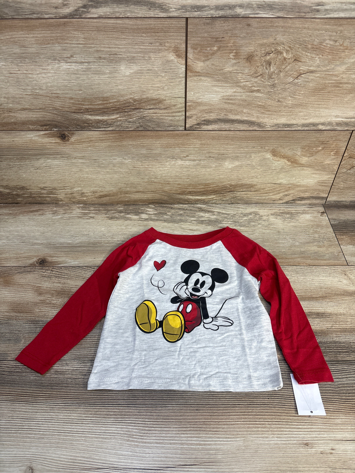 Disney Junior Mickey Mouse Valentines Day Shirt Red sz 12m