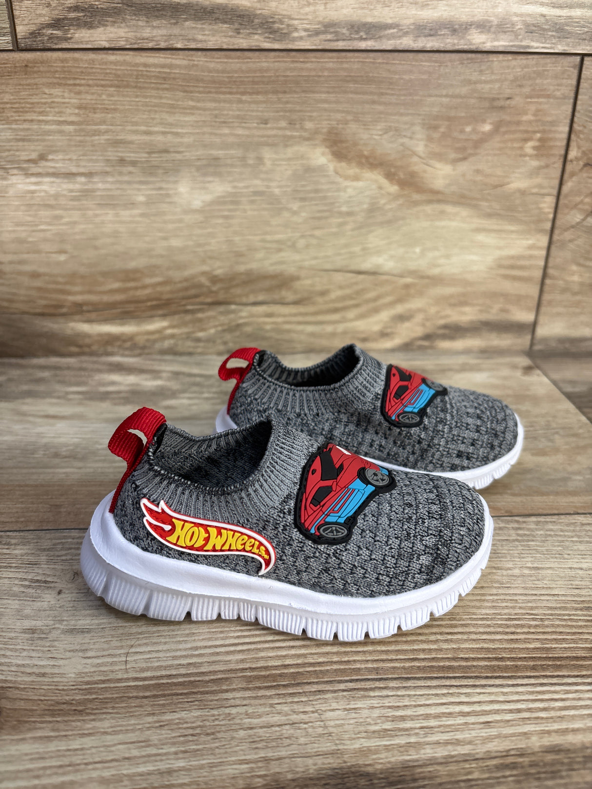 Hot Wheels Mesh Slip-On Sneakers Grey sz 4c