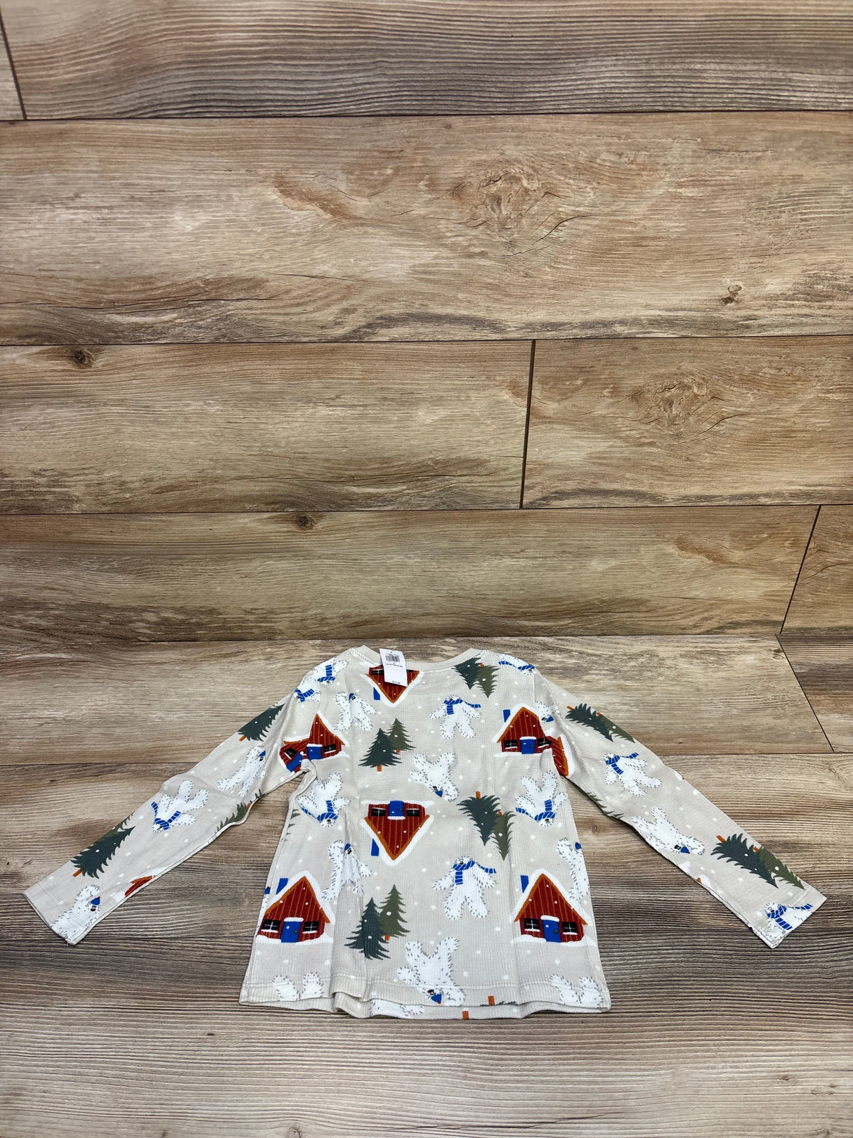 NEW Old Navy Abominable Snowman Waffle Knit Beige Shirt sz 4T
