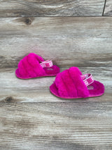 UGG Fluff Yeah Slides Hot Pink Sz 8c