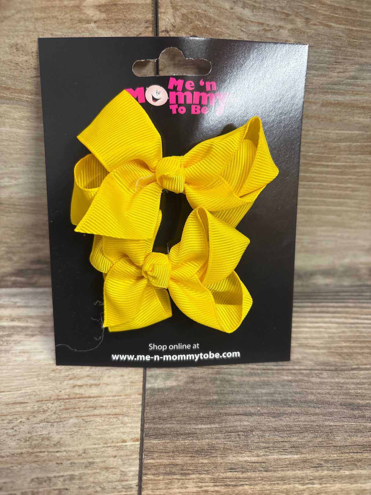 NEW Hair Bows 2pk Yellow