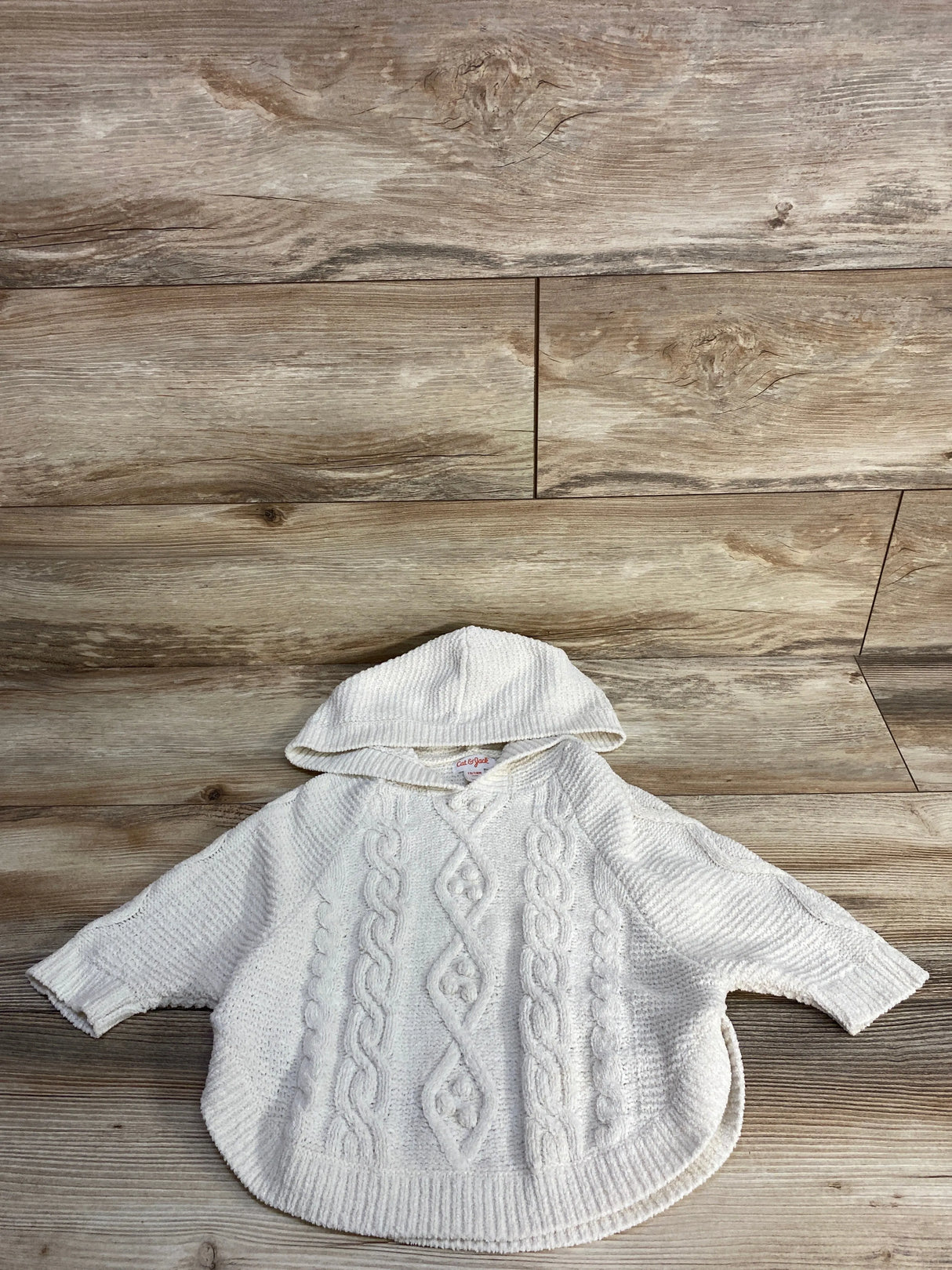 Cat & Jack Cable Knit Tunic Cream sz 12-18m