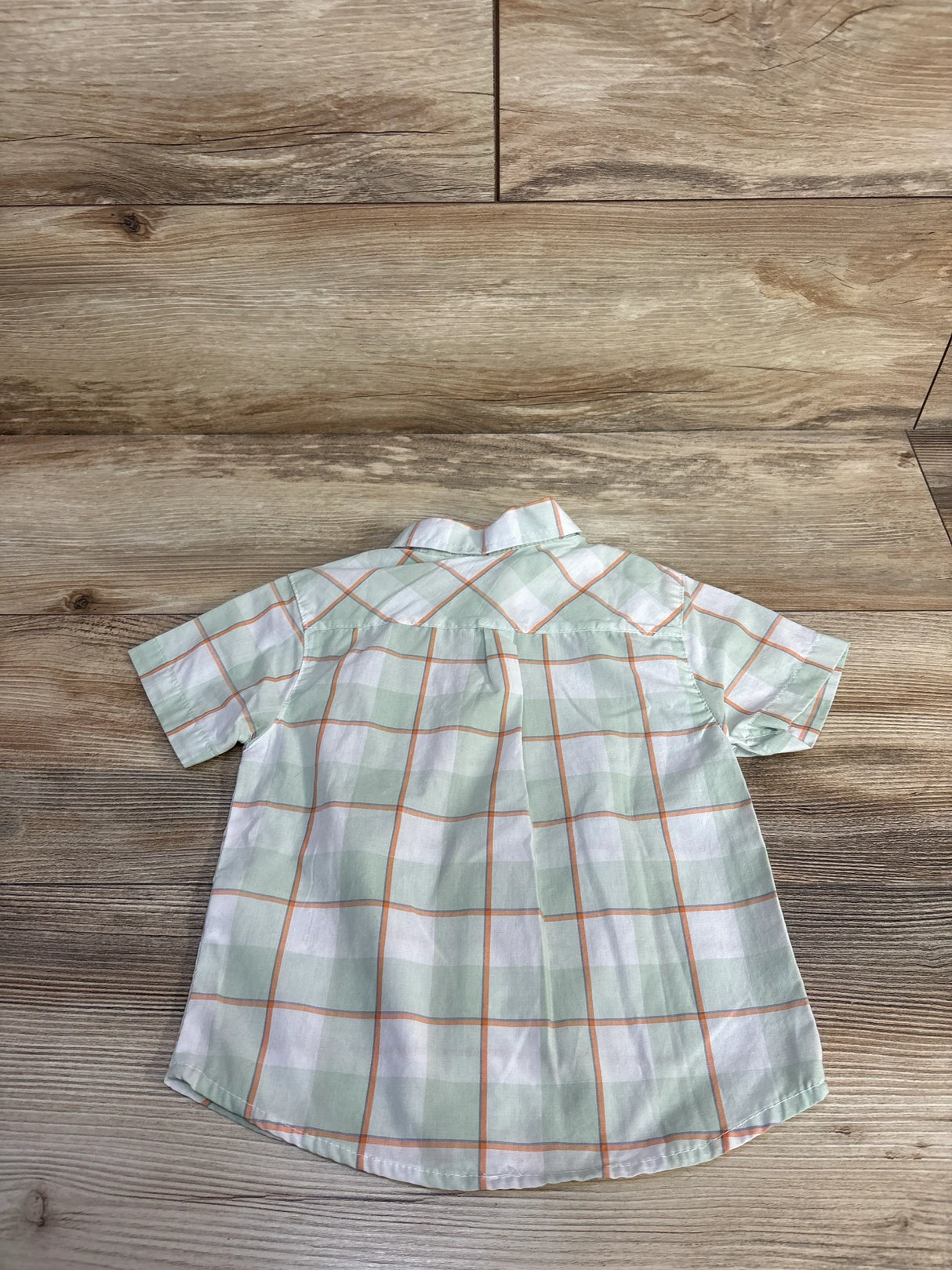 Mick Mack Plaid Button Up Shirt Green sz 4T