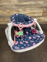 Fisher Price Sit Me Up Floor Seat in Navy Forest