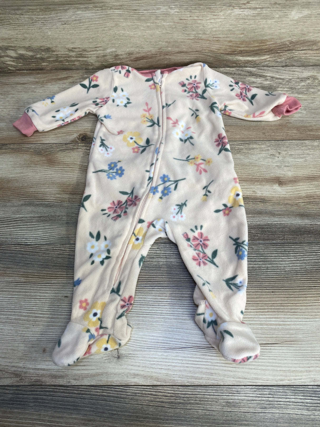 Kids Headquarters Floral Blanket Sleeper Pink sz 6m - Me n Mommy To Be
