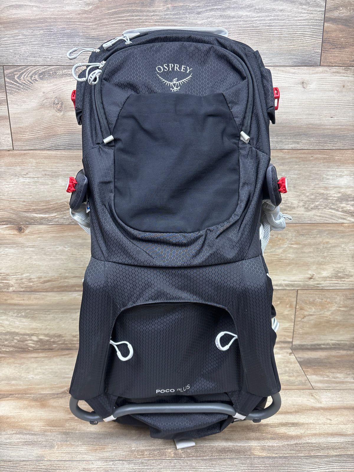 Osprey Poco Plus Child Carrier Hiking Backpack with Poco Carry Case - Black