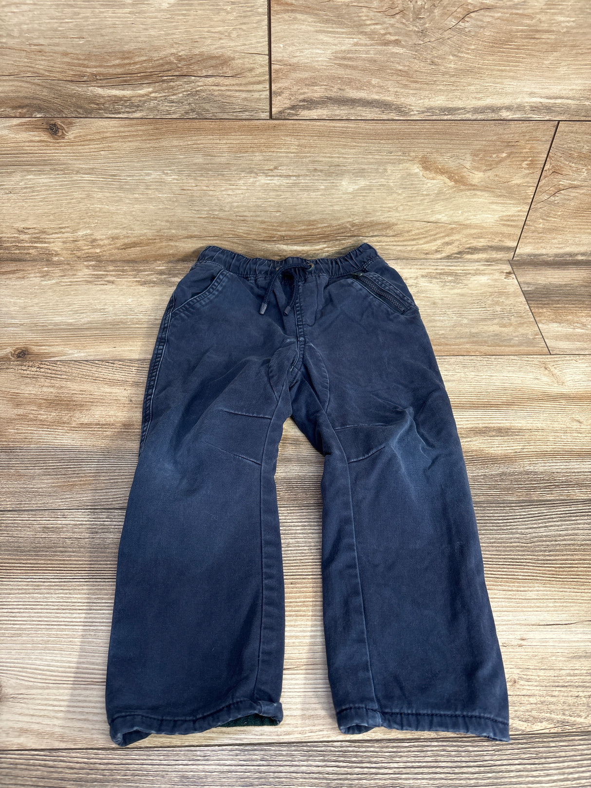 Cat & Jack Drawstring Fleece Lined Pants Navy sz 3T