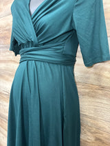 Motherbee Maternity Dress Emerald sz Medium