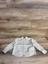 Cody James Pearl Button Up Flannel Cream sz 3T
