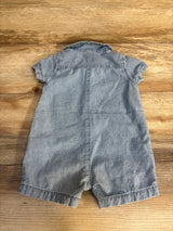 Carter's Polo Chambray Romper Blue sz 9m