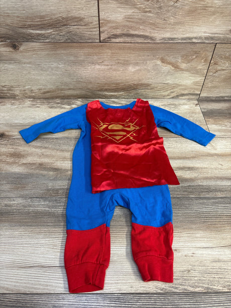Superman Coverall w/Cape Blue sz 3-6m - Me n Mommy To Be