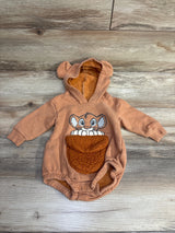 Disney Baby Simba Hooded Sweater Romper Rust sz 6-9m