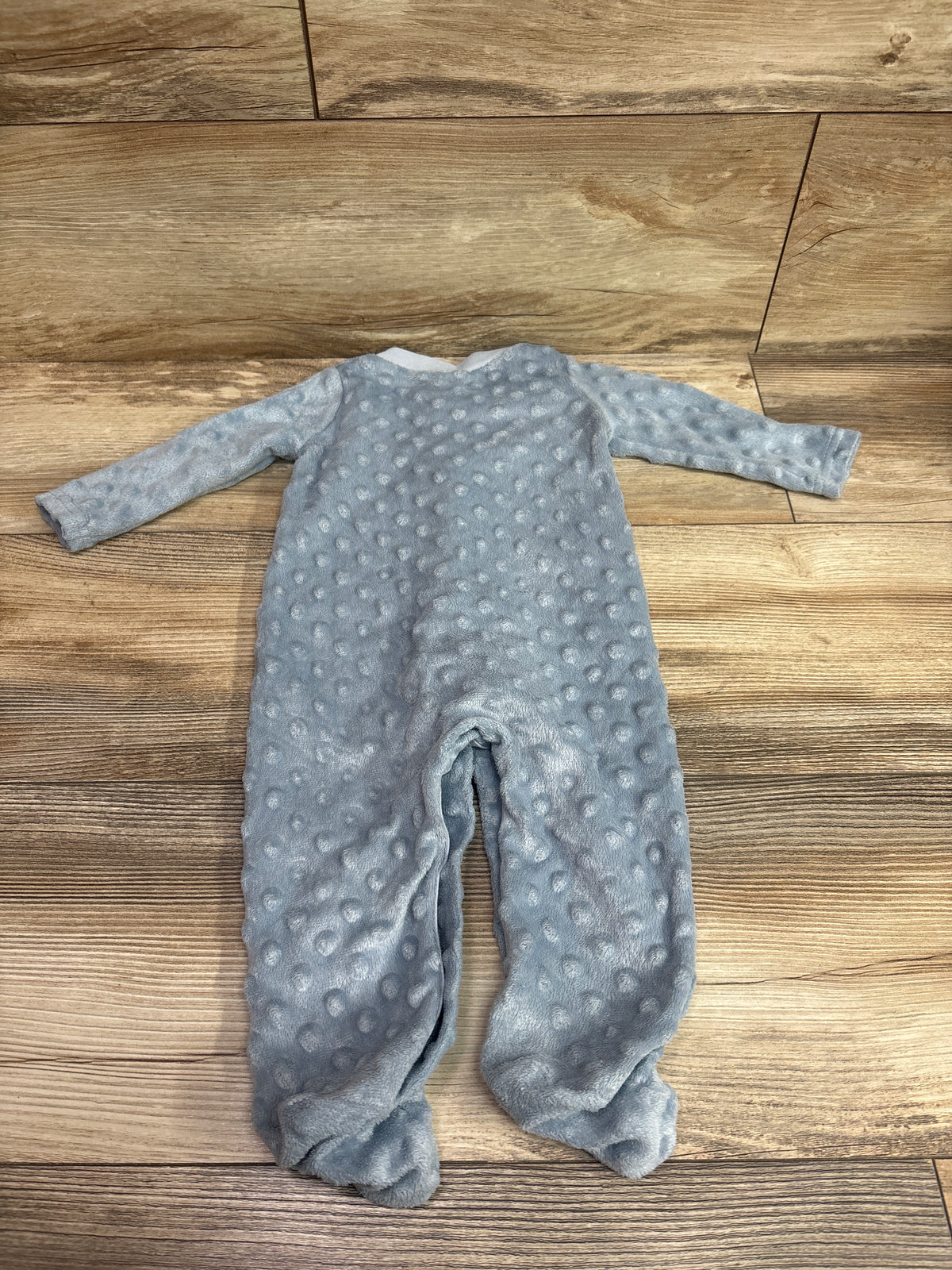 Baby Starters Minky Dot Sleeper Blue sz 6m