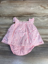 Just One You Bunny Print Bodysuit Dress Pink sz 9m