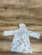 Blankets & Beyond Plush Elephant Robe Light Blue sz 12m