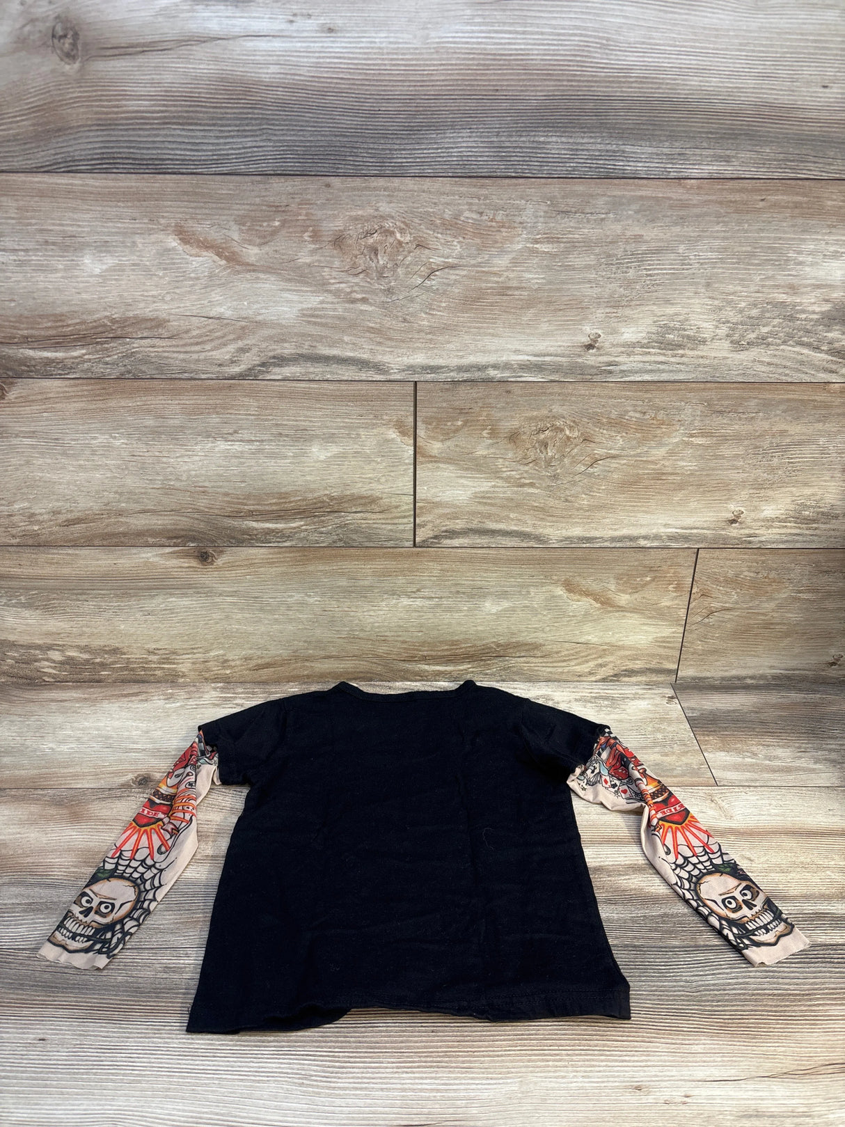 Kids Tales Tattoo Sleeve Shirt Black sz 4/5T