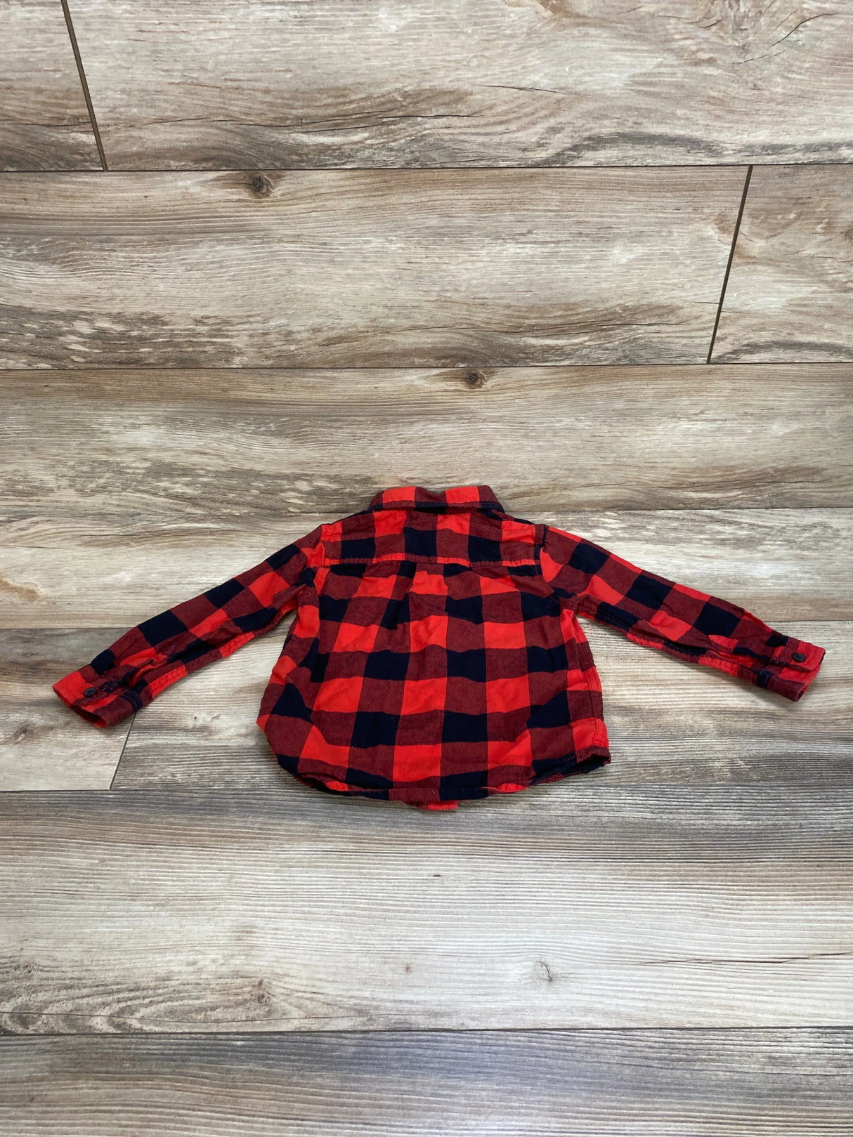 Cat & Jack Plaid Flannel Shirt Red sz 3T