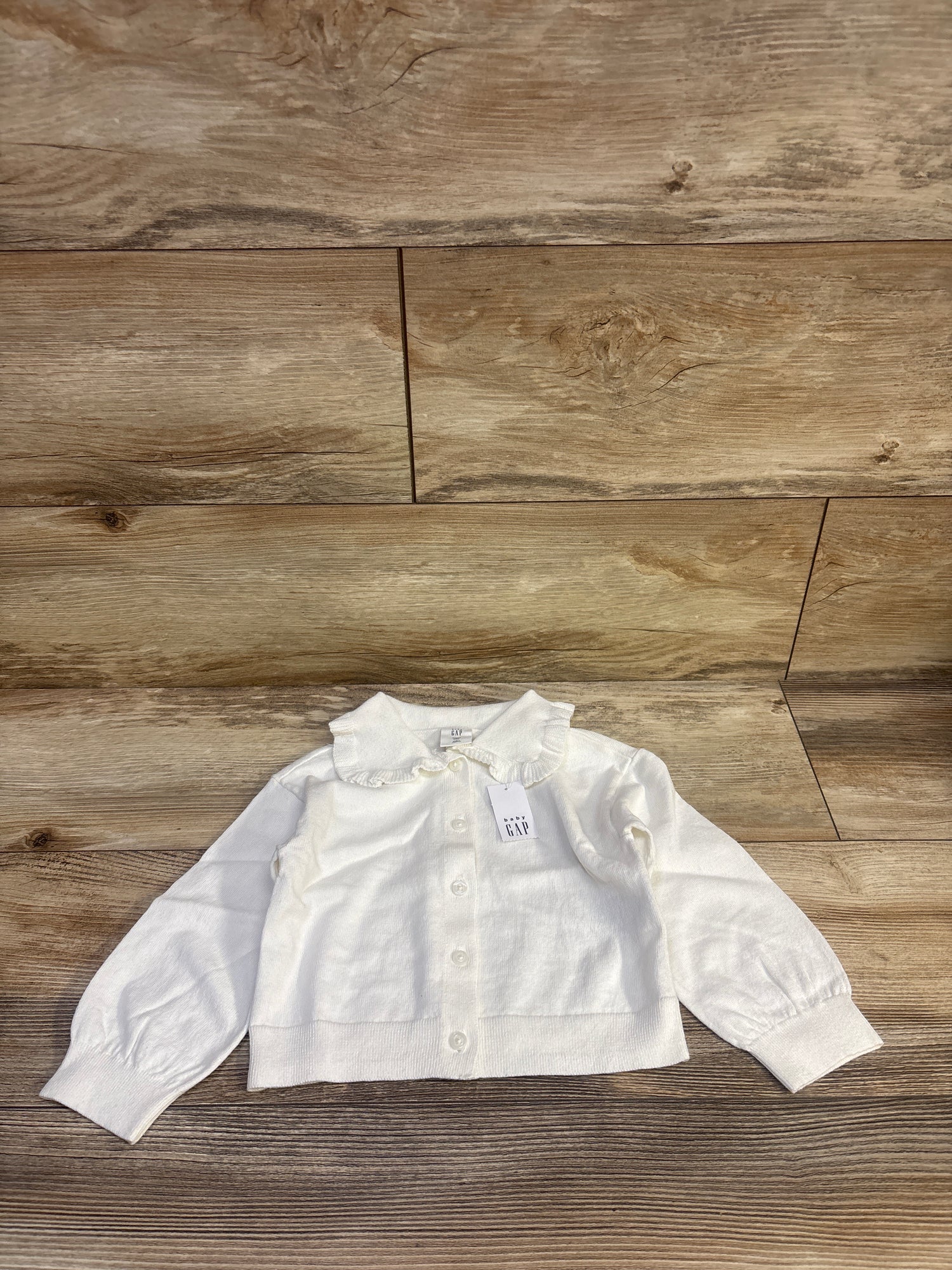 NEW Baby Gap Collared Cardigan White sz 2T