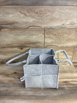 Parker Baby Co. Diaper Caddy, Grey Felt