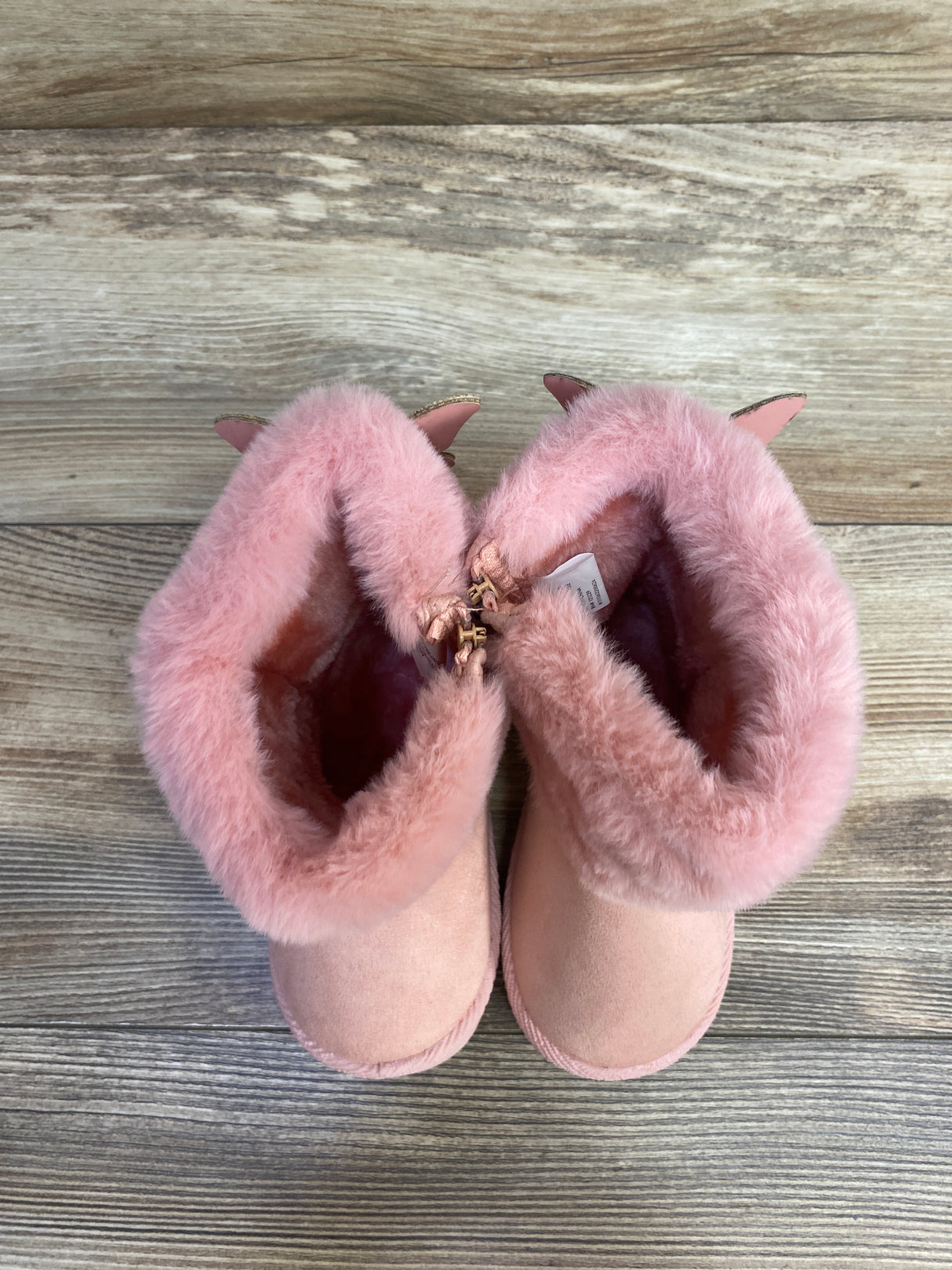 NEW bebe Faux Fur Winter Boots, Pink sz 8c