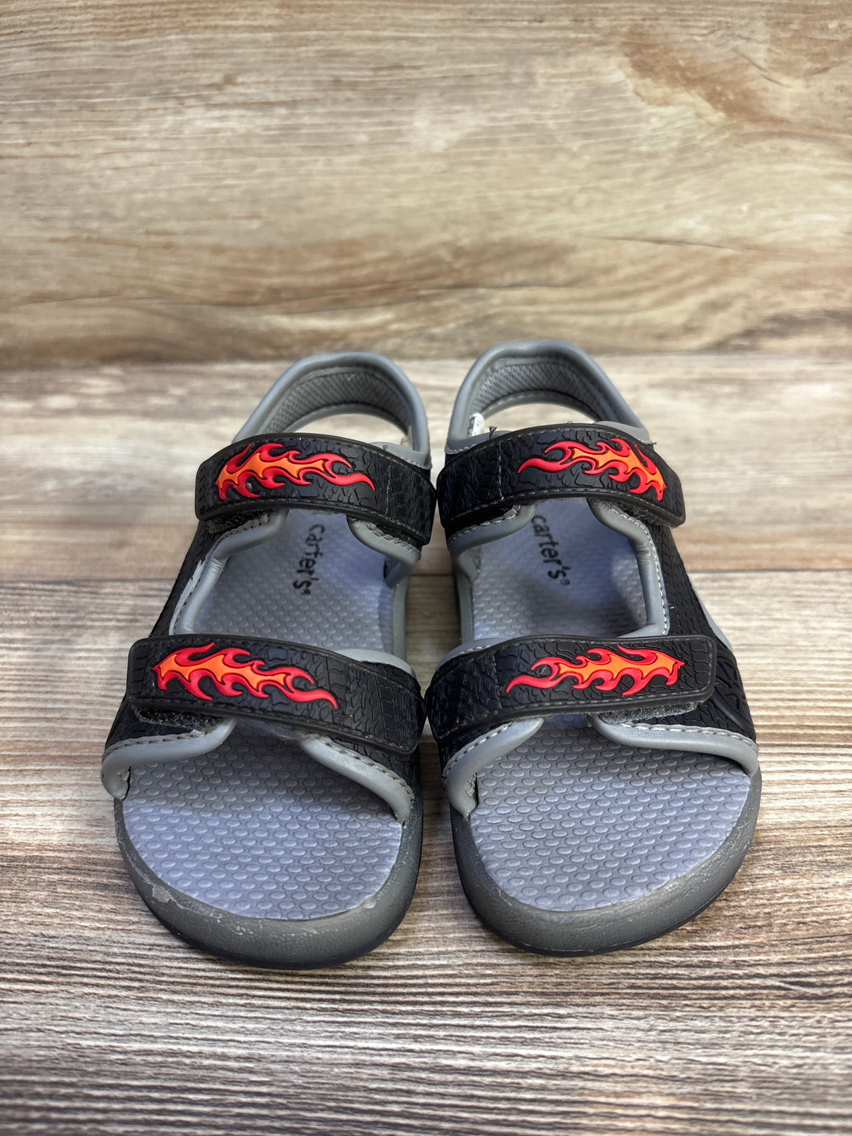 Carter's Double Strap Sandals Black sz 10c