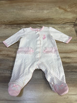Little Me Ballerina Sleeper White sz 3m