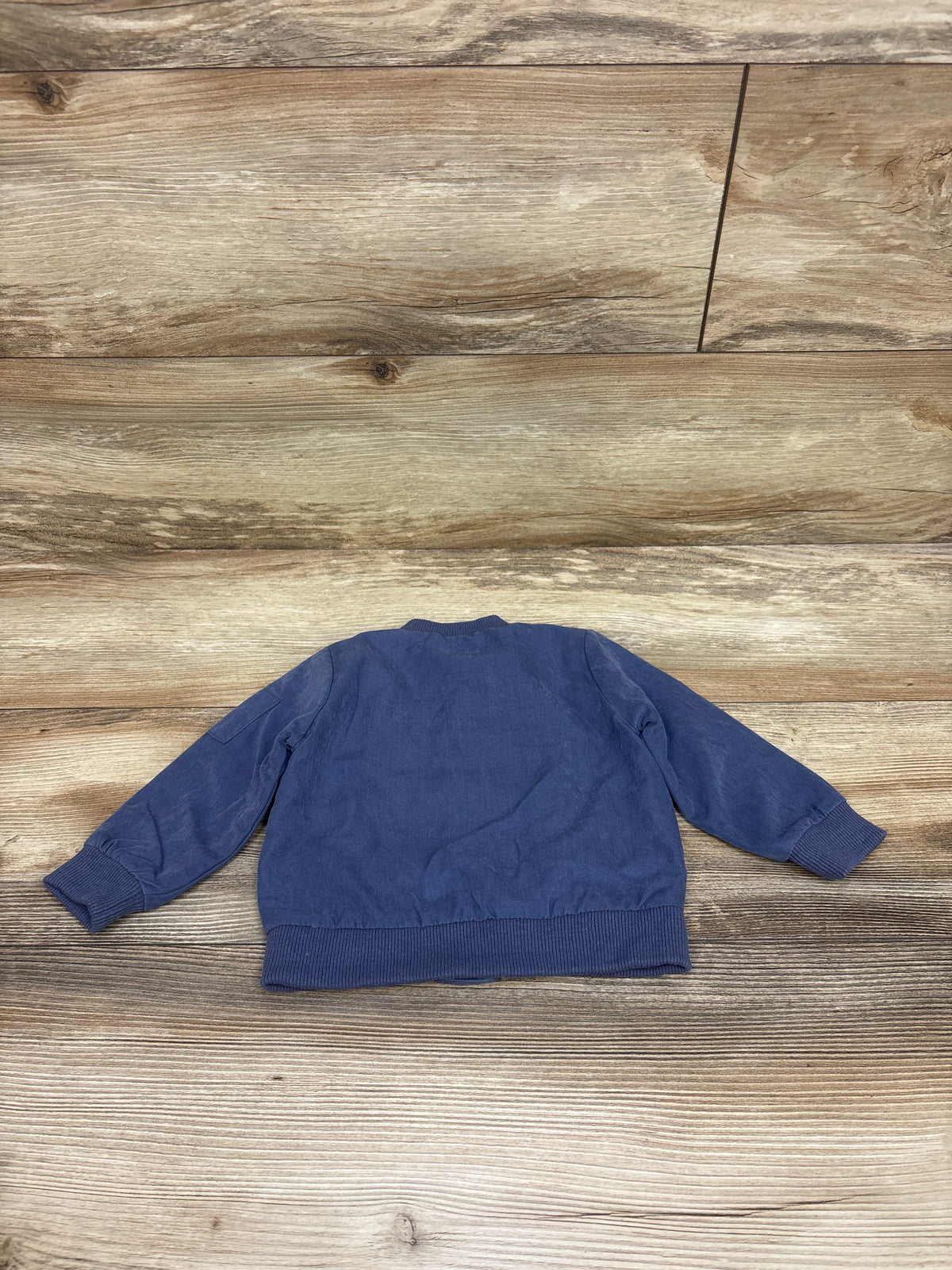Miniclasix Button-Front Bomber Jacket Blue sz 9m