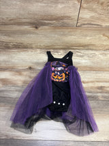 Shein Halloween Tulle Cape Bubble Romper Black sz 6-9m