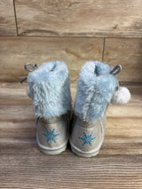 Disney Frozen Faux-Fur Boots Blue sz 8c