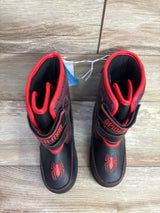 NEW Marvel Spider-Man Light-Up Winter Boots Black sz 1Y