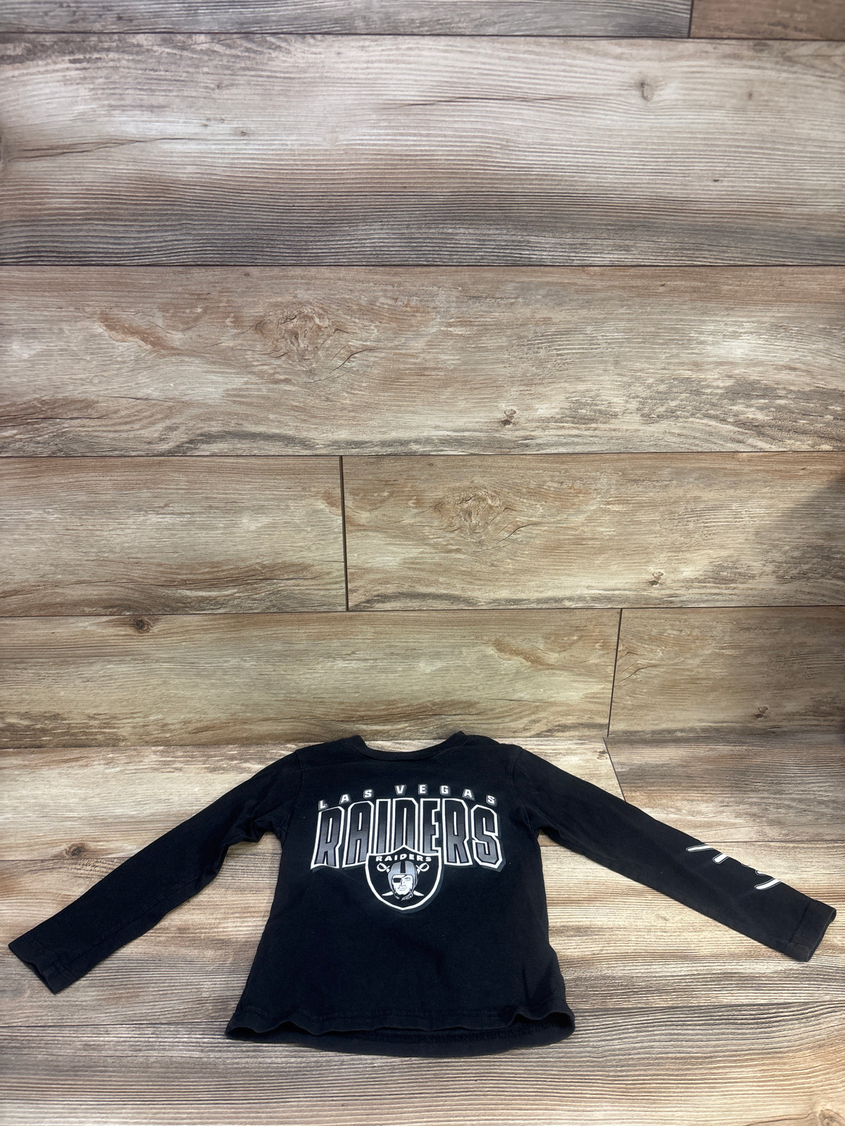 NFL Las Vegas Raiders Long Sleeve Shirt Black sz 4T