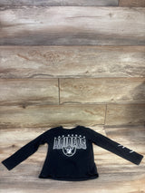 NFL Las Vegas Raiders Long Sleeve Shirt Black sz 4T