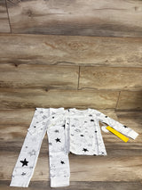 NEW Norani Baby 2pc Organic Pajama Set in Stars White sz 3T