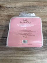 NEW Little Beginnings 5pk Washcloths Pink
