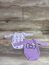 Hello Kitty 2pk Bodysuits Purple sz Newborn