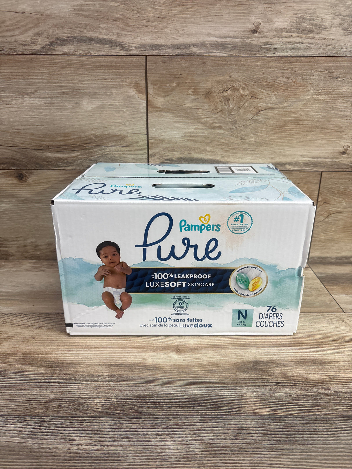 NEW Pampers Pure Diapers Size Newborn, 76ct