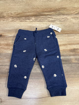 NEW OshKosh Floral Sweatpants Navy sz 12m