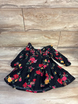 Old Navy Floral Gauze Dress Black sz 18-24m