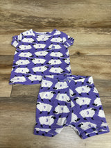 Baby Gap 2pc Counting Sheep Pajama Set Purple sz 6-12m