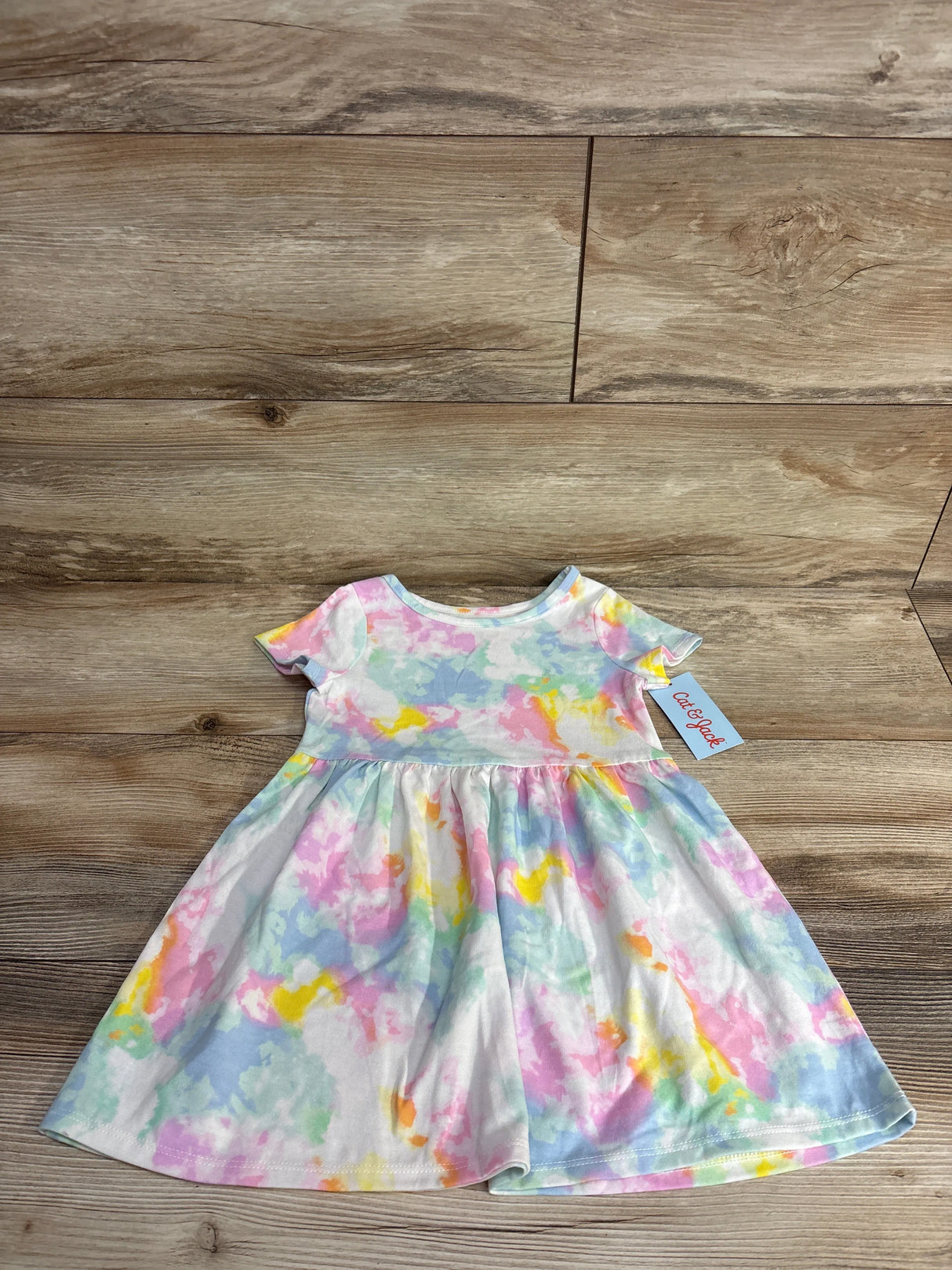 NEW Cat & Jack Tie-Dye Dress White sz 3T