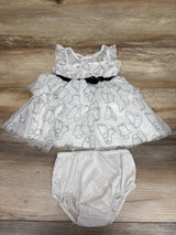 Cat & Jack 2pc Ghost Tulle Dress & Bloomers Set White sz 12m