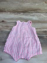 Old Navy Gauze Tank Romper Pink sz 3-6m