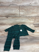 NEW Cat & Jack 2pc Ribbed Shirt & Pants Set Green sz 6-9m