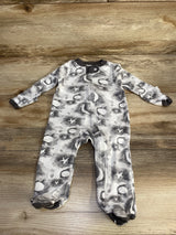 Burt's Bees Baby Organic Moon & Stars Sleeper Grey sz 0-3m