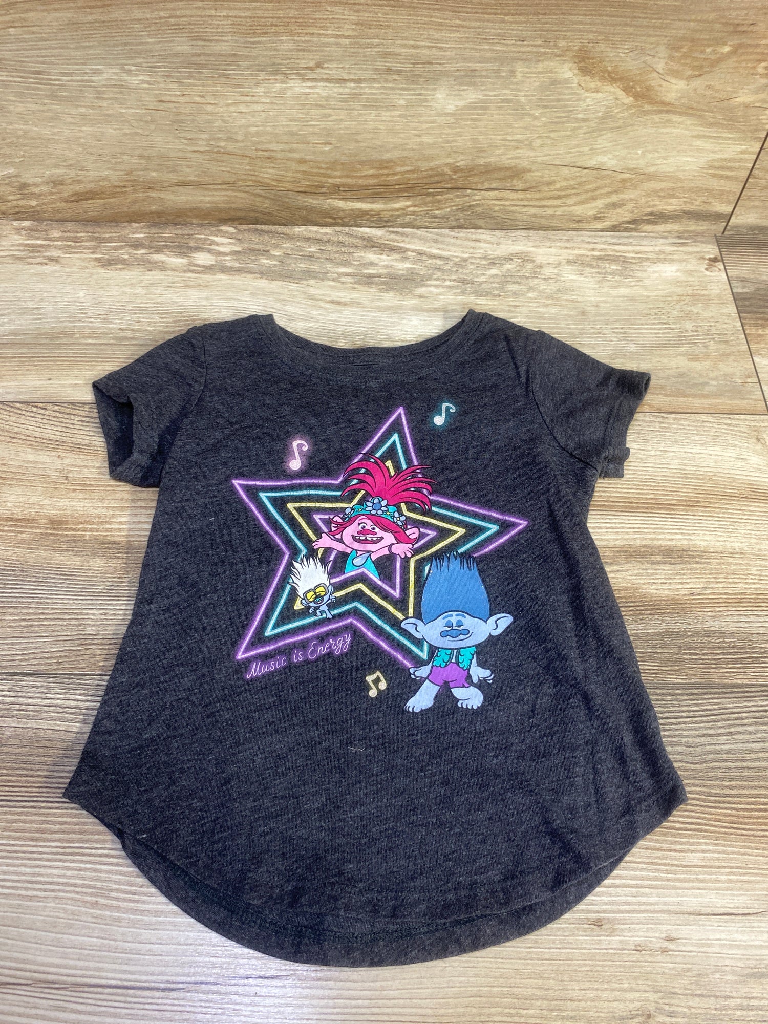 Trolls Shirt Grey sz 4-5T