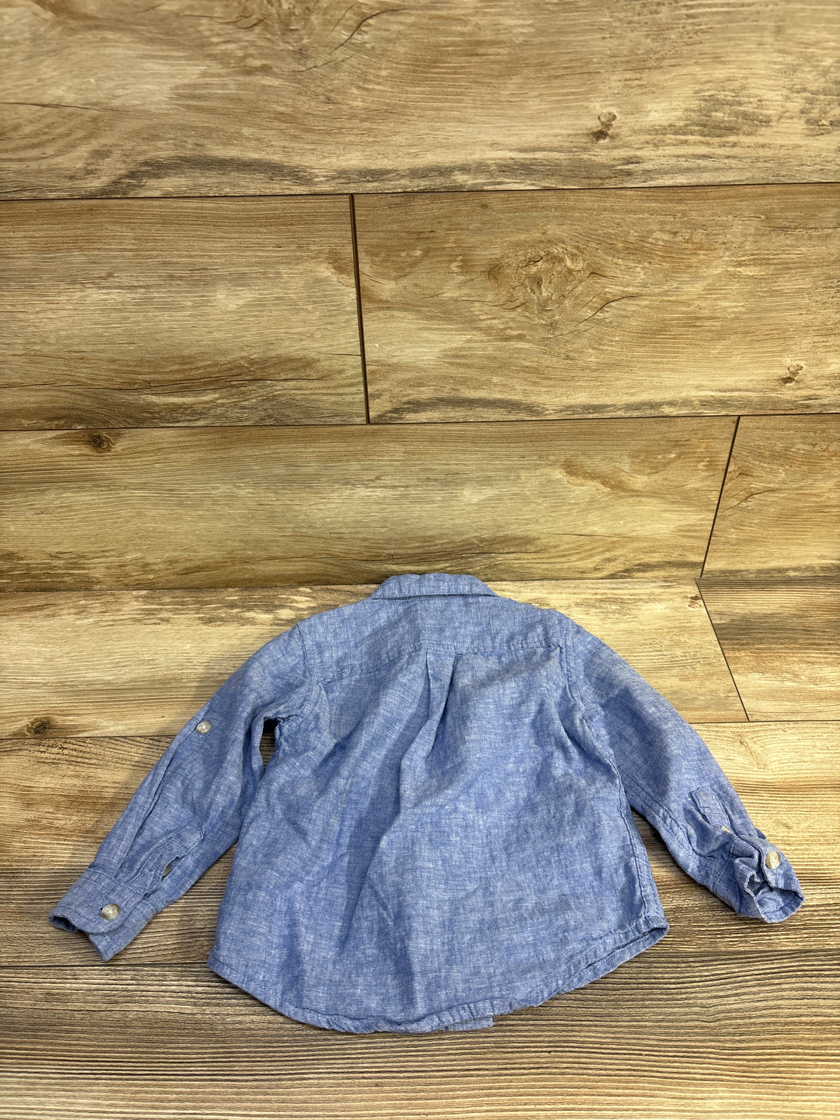Gymboree Button Up Shirt Blue sz 2T