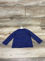 NEW First Impressions Striped Dog Shirt Navy sz 24m