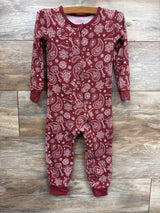 Modern Moments Western Christmas Sleeper Red sz 3T