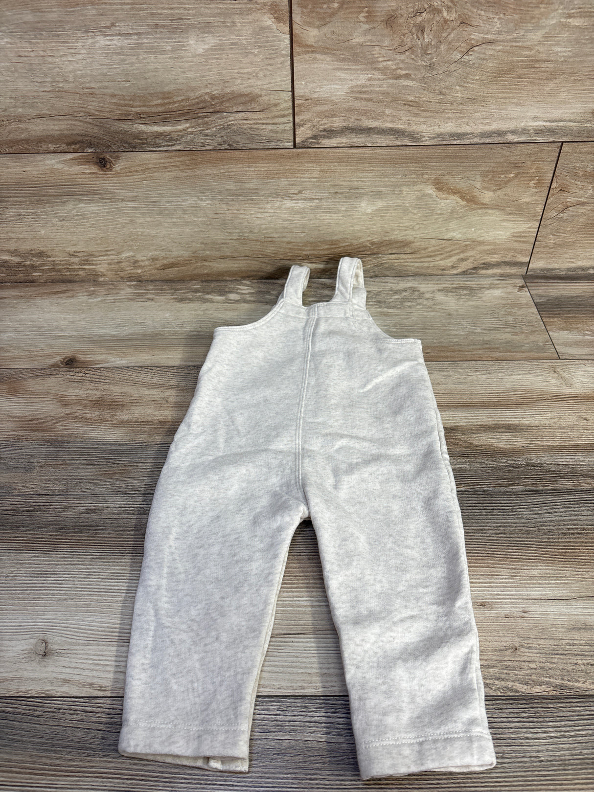 Old Navy Button-Front Overalls in Oatmeal Heather sz 12-18m